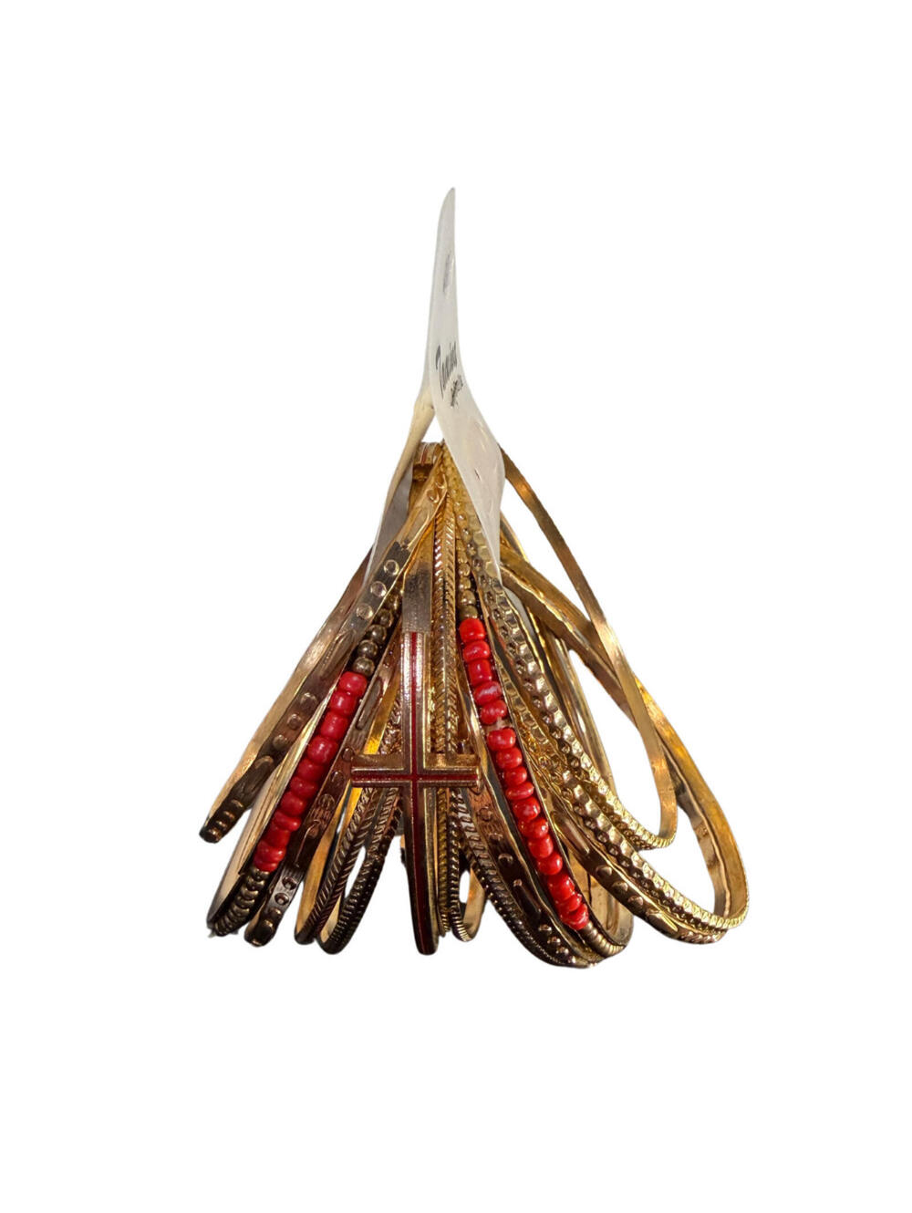 Tamina by Stella – Red/Gold Bangle Set